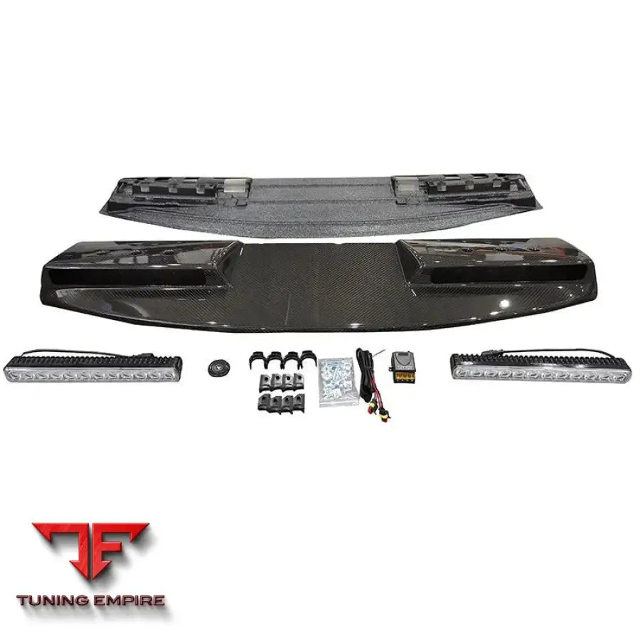 LAND ROVER DEFENDER CARBON FIBER ROOF WING SPOILER WITH LED LIGHTS