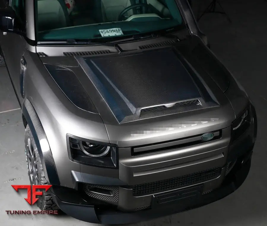 LAND ROVER DEFENDER L663 90 / 110 2020 + CARBON HOOD SCOOP FRONT FENDER VENTS