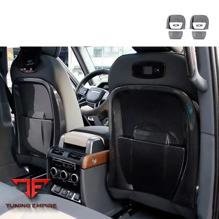 LAND ROVER DEFENDER REAR SEAT COVERS CARBON FIBER