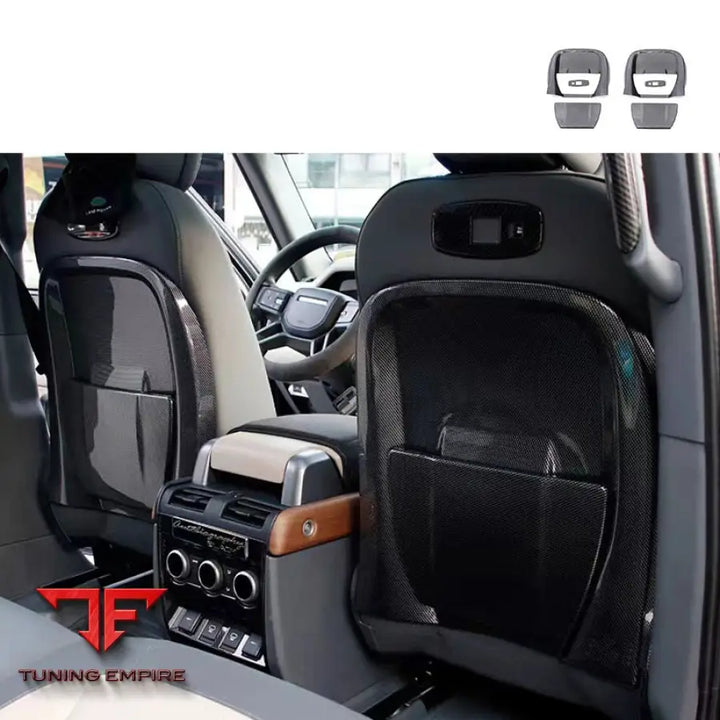 LAND ROVER DEFENDER REAR SEAT COVERS CARBON FIBER