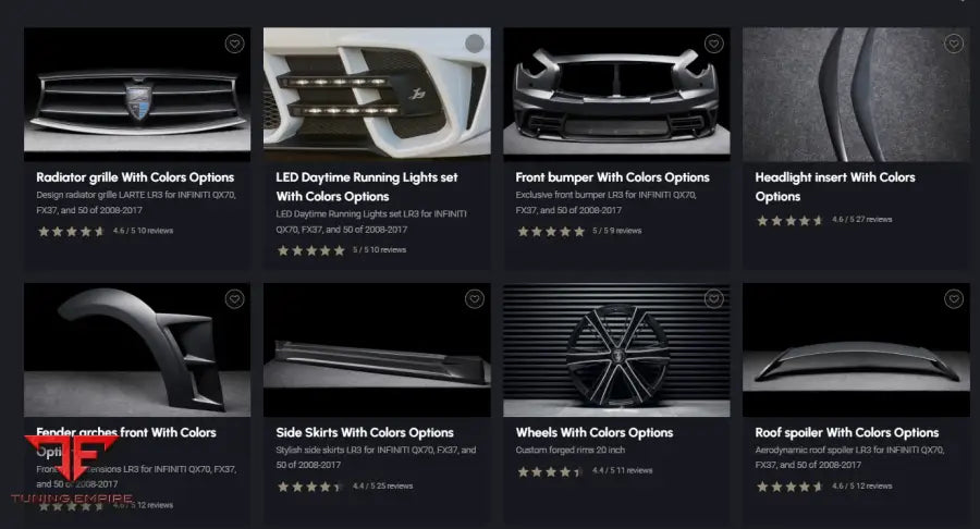LARTE INFINITI QX70 BODY KIT