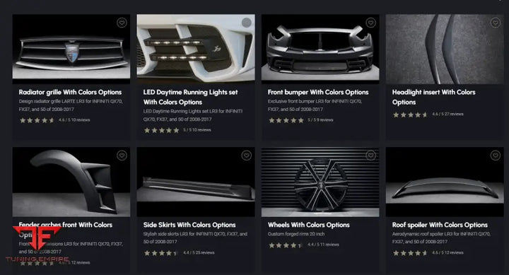 LARTE INFINITI QX70 BODY KIT