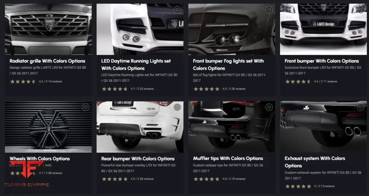 LARTE INFINITI QX80 AND QX56 BODY KIT