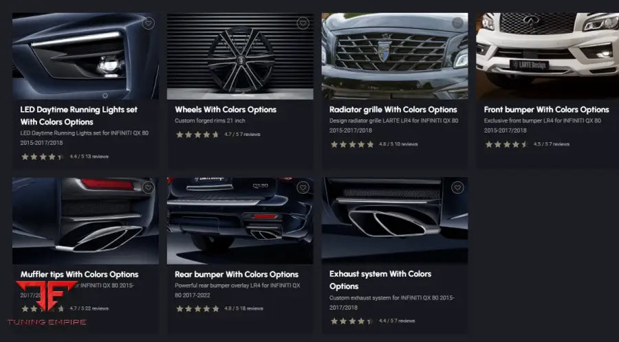 LARTE INFINITI QX80 LR4 BODY KIT