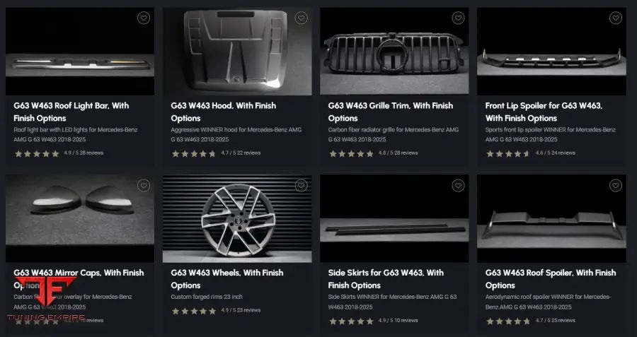 LARTE MERCEDES G 63 W463 BODY KIT