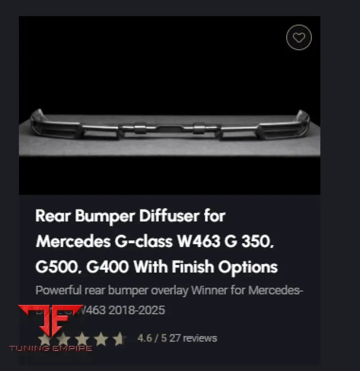 LARTE MERCEDES G-CLASS W463 BODY KIT