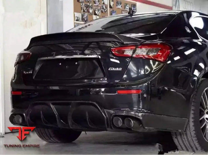 MASERATI GHIBLI ASP STYLE BODY KIT FRONT LIP SIDE SKIRTS GRILLE REAR DIFFUSER BONNET – FRP & CARBON FIBER (2012–2017)