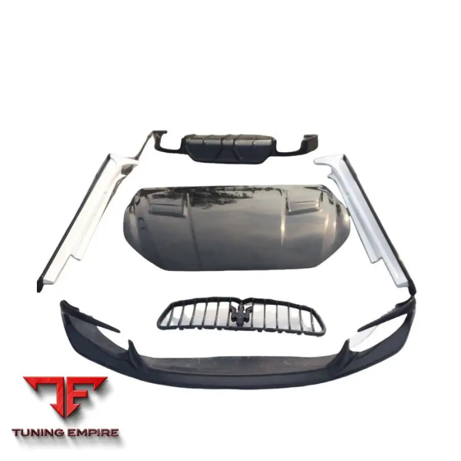 MASERATI GHIBLI ASP STYLE BODY KIT FRONT LIP SIDE SKIRTS GRILLE REAR DIFFUSER BONNET – FRP & CARBON FIBER (2012–2017)