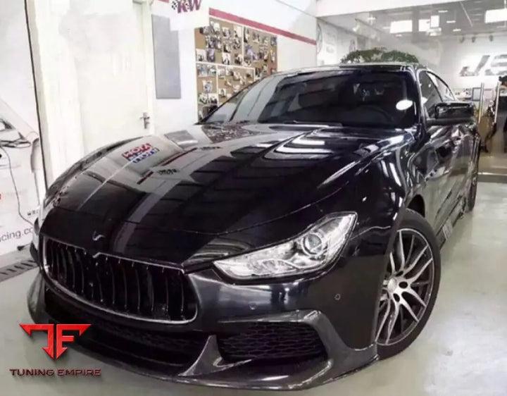 MASERATI GHIBLI ASP STYLE BODY KIT FRONT LIP SIDE SKIRTS GRILLE REAR DIFFUSER BONNET – FRP & CARBON FIBER (2012–2017)