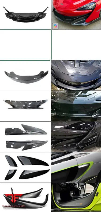 MCLAREN 540/570/600LT CARBON FIBER PARTS