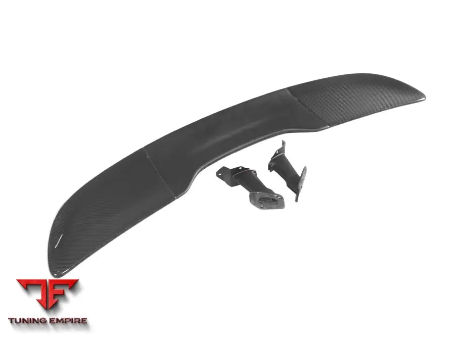 MCLAREN 540C & 570S & 570GT 600LT-STYLE PARTIAL CARBON FIBER REAR BUMPER WITH DIFFUSER AND TRUNK SPOILER AND ENGINE