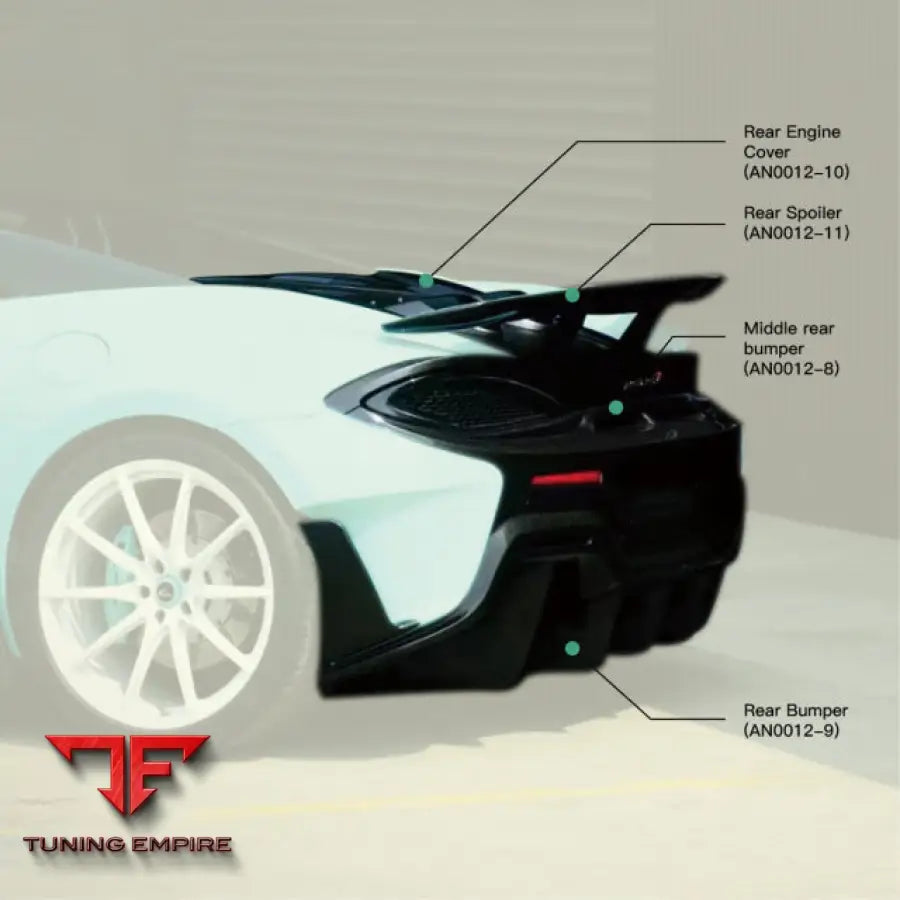 MCLAREN 540C/570S/570GT DYR CARBON FIBER PARTS