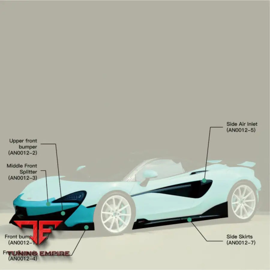 MCLAREN 540C/570S/570GT DYR CARBON FIBER PARTS