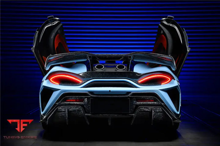 MCLAREN 540C & 570S BKSS STYLE REAR BUMPER AND WING AND ENGINE TRUNK AND EXHAUST BSD