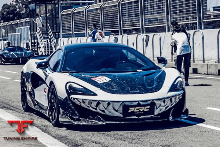 MCLAREN 600LT OEM STYLE CARBON FIBER FRONT BUMPER SIDE SPLITTER BSD