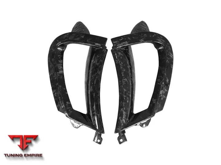 MCLAREN 720S CARBON FIBER FRONT BUMPER SIDE AIR VENTS REPLACEMENT BSD