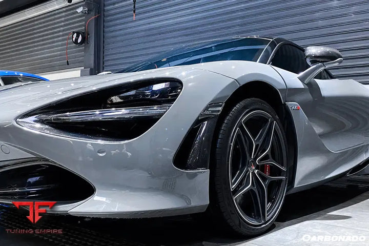 MCLAREN 720S CARBON FIBER FRONT BUMPER SIDE AIR VENTS REPLACEMENT BSD