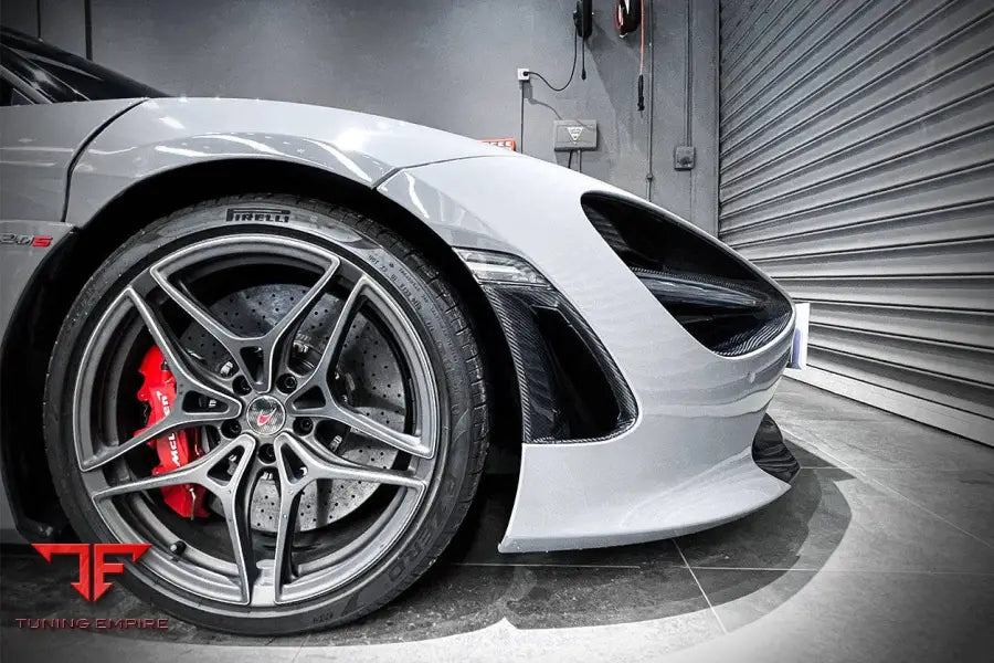 MCLAREN 720S CARBON FIBER FRONT BUMPER SIDE AIR VENTS REPLACEMENT BSD