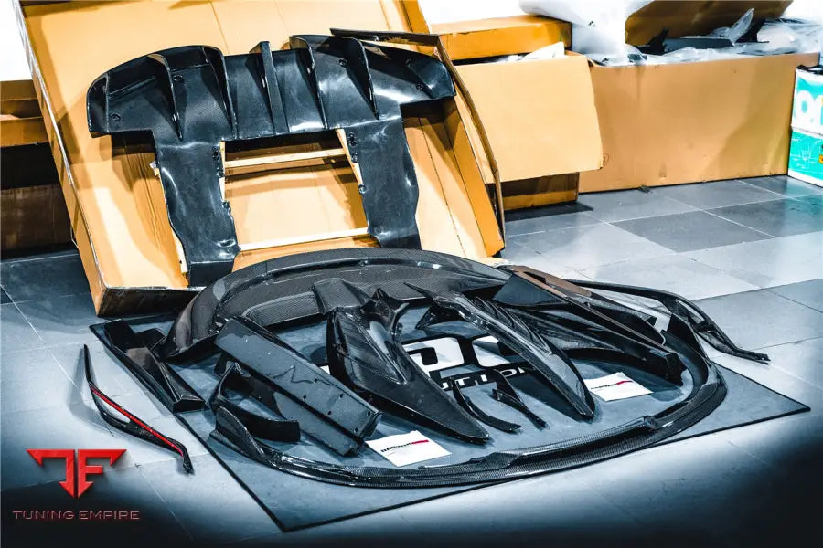 MCLAREN 720S SE²NWB STYLE CARBON FIBER FRONT LIP BSD