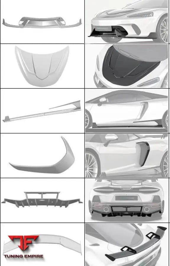 MCLAREN GT CARBON FIBER RAZOR KIT