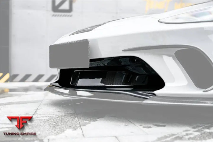 MCLAREN GT WP STYLE DRY CARBON FIBER FRONT CENTER LIP BSD