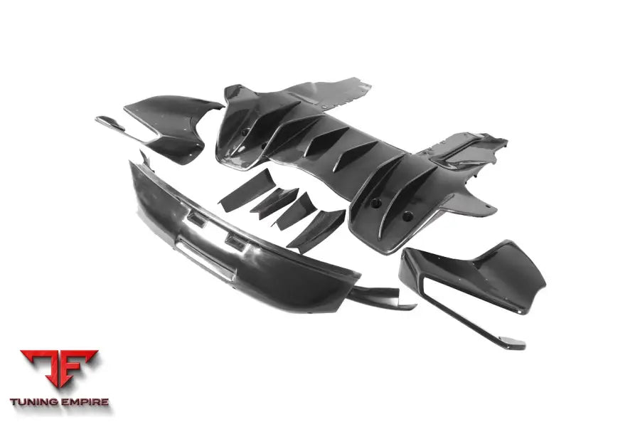 MCLAREN MP4 12C & 650S REBEL PERFORMANCE STYLE PARTIAL CARBON FIBER REAR BUMPER BSD