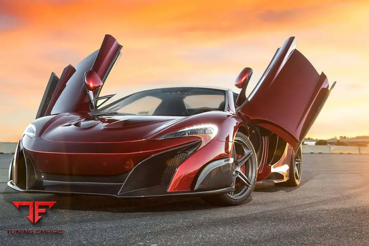 MCLAREN MP4-12C 675LT STYLE CARBON FIBER FRONT BUMPER & FENDER BSD