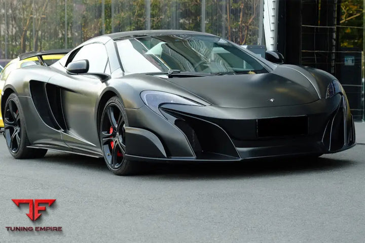 MCLAREN MP4-12C 675LT STYLE CARBON FIBER FRONT BUMPER & FENDER BSD