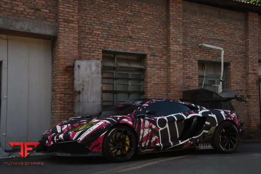 MCLAREN MP4 12C REBEL PERFORMANCE STYLE PARTIAL CARBON FIBER FRONT BUMPER WITH LIP BSD