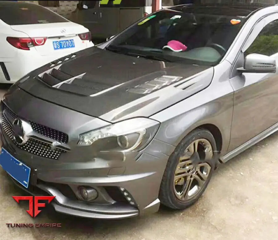 MERCEDES BENZ A CLASS W176 A250 A260 A45 CARBON HOOD SCOOP 2013 2016Y