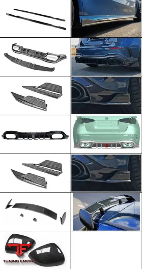 MERCEDES BENZ A-CLASS (W177) CARBON FIBER PARTS