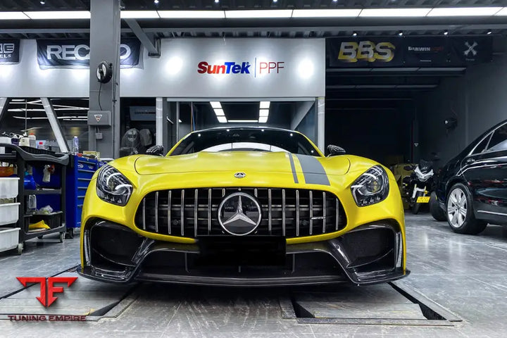 MERCEDES BENZ AMG GT GTS GTC IMP PERFORMANCE PARTIAL CARBON FIBER FRONT BUMPER BSD