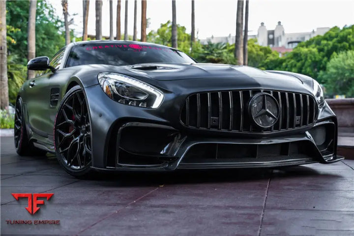 MERCEDES BENZ AMG GT GTS IMP PERFORMANCE PART CARBON FIBER FRONT BUMPER WITH GRILL BSD
