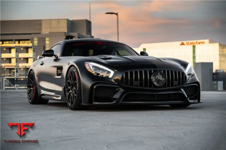 MERCEDES BENZ AMG GT GTS IMP PERFORMANCE PART CARBON FIBER FRONT BUMPER WITH GRILL BSD