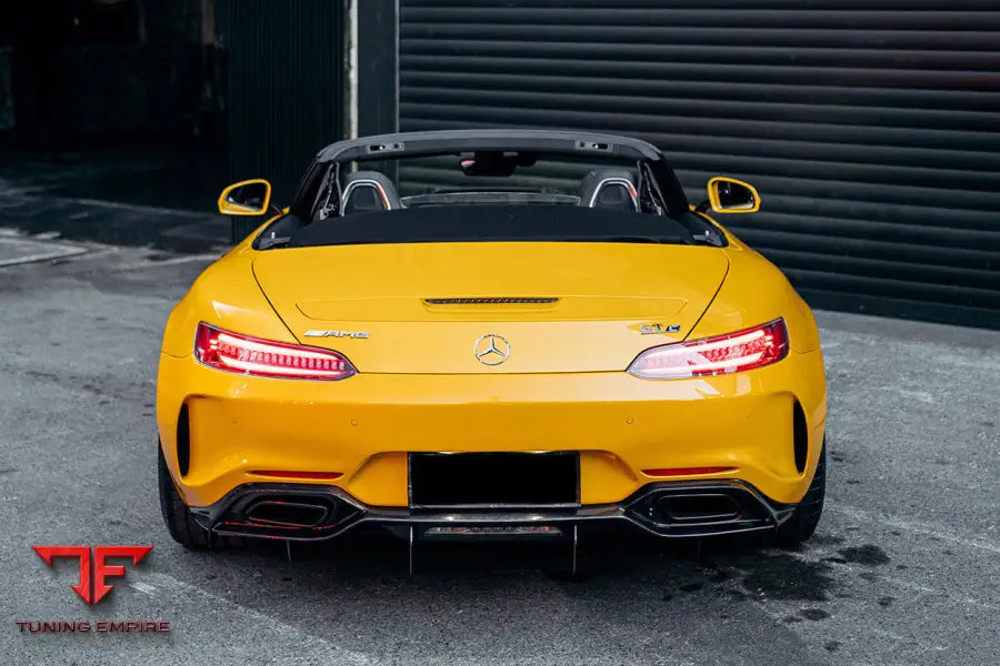 MERCEDES BENZ AMG GT GTS IMP PERFORMANCE PARTIAL CARBON FIBER REAR BUMPER WITH DIFFUSER BSD