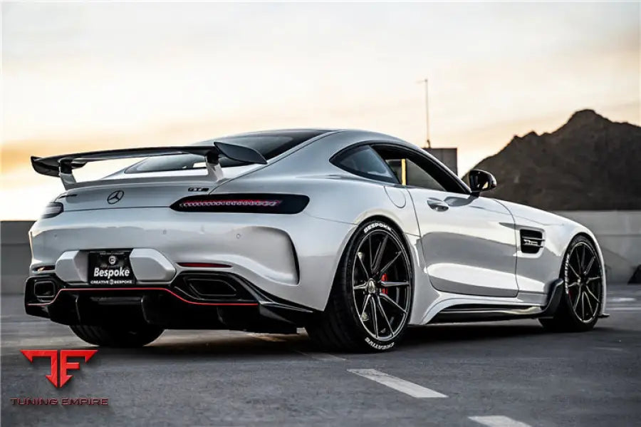 MERCEDES BENZ AMG GT GTS IMP PERFORMANCE PARTIAL CARBON FIBER REAR BUMPER WITH DIFFUSER BSD