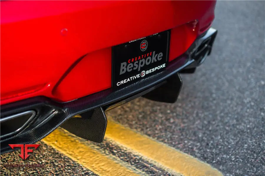 MERCEDES BENZ AMG GT GTS IMP PERFORMANCE PARTIAL CARBON FIBER REAR BUMPER WITH DIFFUSER BSD