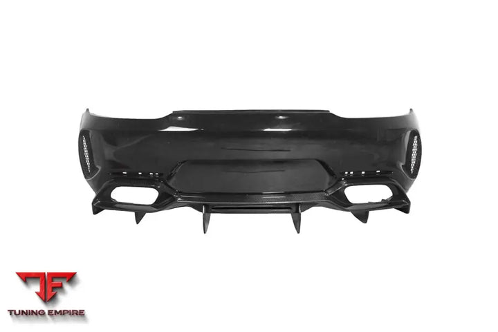 MERCEDES BENZ AMG GT GTS IMP PERFORMANCE PARTIAL CARBON FIBER REAR BUMPER WITH DIFFUSER BSD