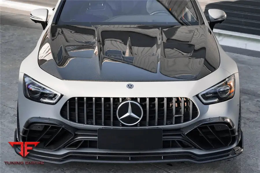 MERCEDES BENZ AMG GT50/GT53/GT43 4DOOR COUPE X290 IMP PERFORMANCE CARBON FIBER FRONT BUMPER LIP SPLITTER BSD
