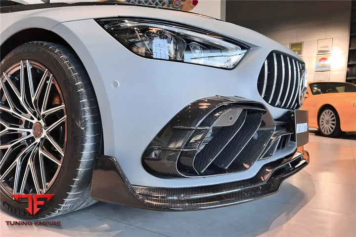 MERCEDES BENZ AMG GT50/GT53/GT43 4DOOR COUPE X290 IMP PERFORMANCE CARBON FIBER FRONT BUMPER VENT TRIMS BSD