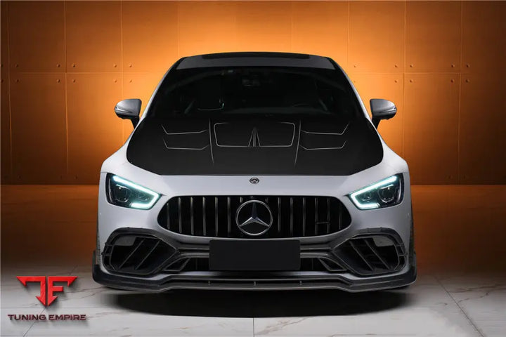 MERCEDES BENZ AMG GT50/GT53/GT43 4DOOR COUPE X290 IMP PERFORMANCE CARBON FIBER FRONT BUMPER VENT TRIMS BSD