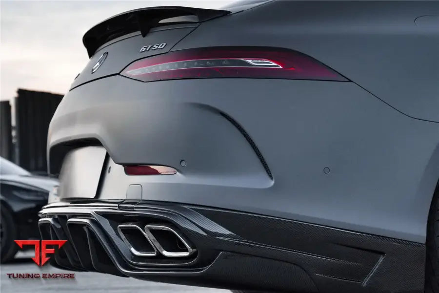 MERCEDES BENZ AMG GT50/GT53/GT43 4DOOR COUPE X290 IMP PERFORMANCE REAR DIFFUSER WITH EXHAUST TIPS BSD