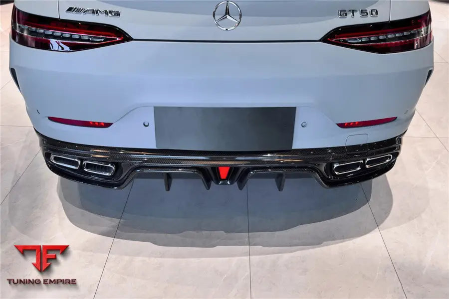 MERCEDES BENZ AMG GT50/GT53/GT43 4DOOR COUPE X290 IMP PERFORMANCE REAR DIFFUSER WITH REFLECTOR PANELS & EXHAUST TIPS BSD