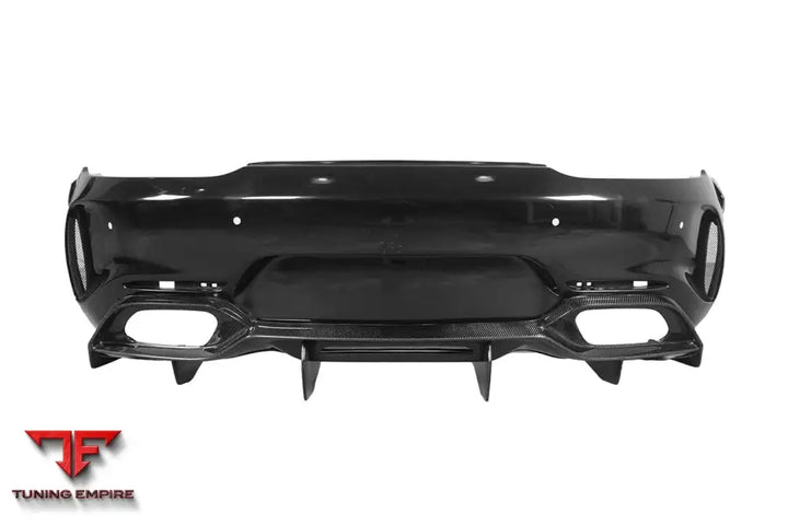MERCEDES BENZ AMG GTGTS IMP PERFORMANCE PARTIAL CARBON FIBER REAR BUMPER W DIFFUSER BSD