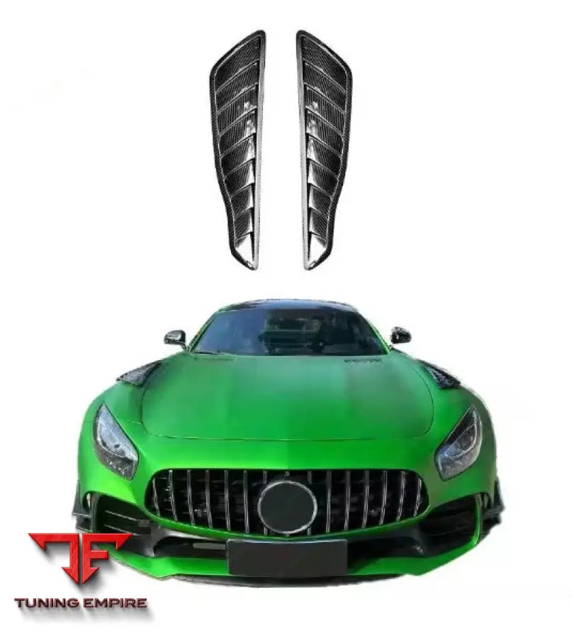 MERCEDES BENZ AMG GTR CARBON FIBER HOOD SPLITTER