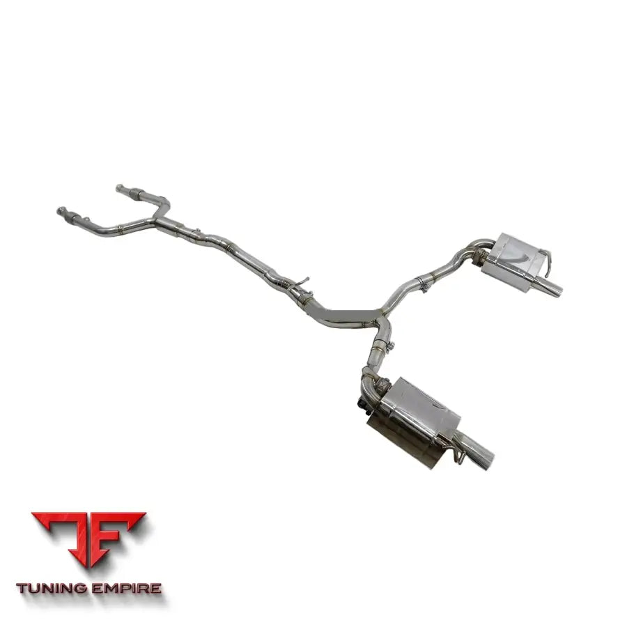 MERCEDES BENZ C-CLASS C43 C400 W205 STAINLESS STEEL CATBACK RAZOR EXHAUST WITH MUFFLER VALVE