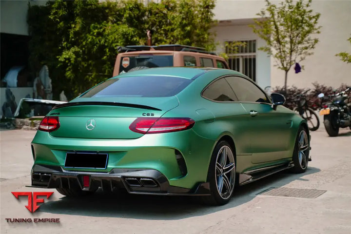 MERCEDES-BENZ C-CLASS COUPE IMP PERFORMANCE PARTIAL CARBON FIBER REAR BUMPER BSD