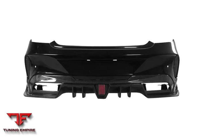 MERCEDES-BENZ C-CLASS COUPE IMP PERFORMANCE PARTIAL CARBON FIBER REAR BUMPER BSD