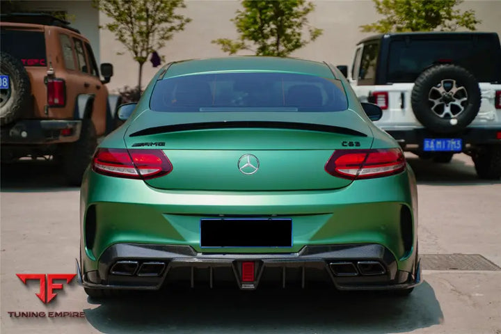 MERCEDES-BENZ C-CLASS COUPE IMP PERFORMANCE PARTIAL CARBON FIBER REAR BUMPER BSD