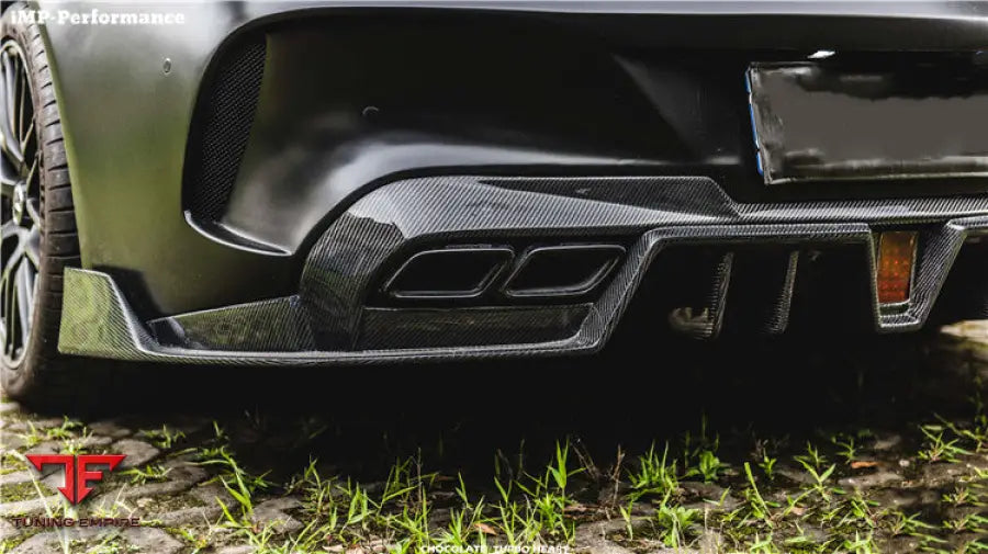 MERCEDES-BENZ C-CLASS COUPE IMP PERFORMANCE PARTIAL CARBON FIBER REAR BUMPER BSD